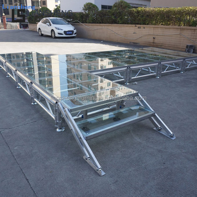 ارتفاع قابل للتعديل لوحة واضحة لوحة أكريليك شفافة 4 * 4ft المرحلة