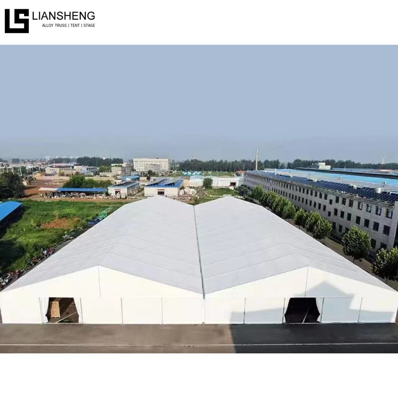 سرادق زفاف من الألومنيوم PVC سعة 500 شخص