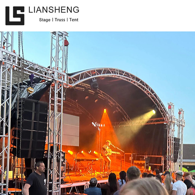 الألومنيوم في الهواء الطلق خيمة الحدث حفلة موسيقية المرحلة الناهض منصة تصميم حامل تروس عرض سقف المرحلة
