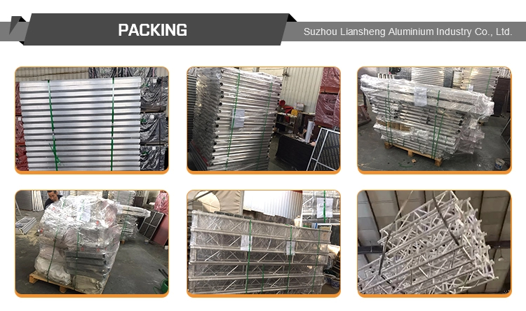 مرحلة الزفاف المصنوعة من الألومنيوم والزجاج المحمول القابلة للطي