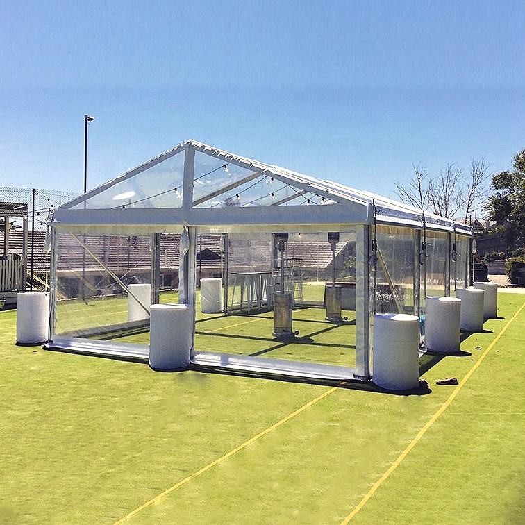 يندبروف الألومنيوم الإطار الزجاج حزب خيمة النار المانع حزب خيمة الجملة الأبيض الحدث الصلبة الجدار الجانبي الثقيلة خيمة