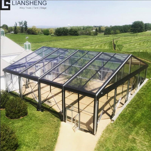 سعر المصنع الخيام في الهواء الطلق خيمة الأعمال الحدث عالية هيكل سبائك الألومنيوم المقوى الزجاج الجدار سرادق المعرض التجاري خيمة