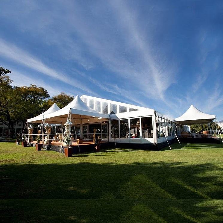 يندبروف الألومنيوم الإطار الزجاج حزب خيمة النار المانع حزب خيمة الجملة الأبيض الحدث الصلبة الجدار الجانبي الثقيلة خيمة