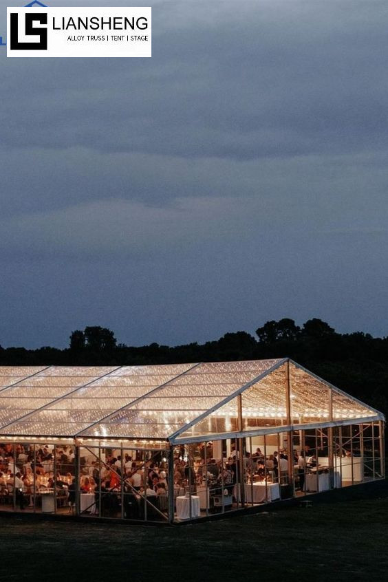خيمة زفاف ذات إطار ألومنيوم شفاف كبير الشركة المصنعة لخيمة الحفلات الفاخرة المورد