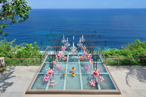 مرحلة الزفاف المصنوعة من الألومنيوم والزجاج المحمول القابلة للطي