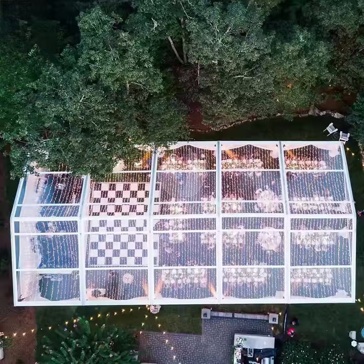 خيمة حفل زفاف في الهواء الطلق للبيع الشركة المصنعة لخيمة الحدث المصنوعة من سبائك الألومنيوم الشفافة 