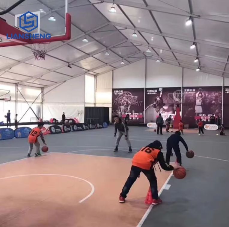 دائم الصلب الألومنيوم الإطار PVC النسيج TFS قاعة الرياضة خيمة سرادق للطائرة الخاصة