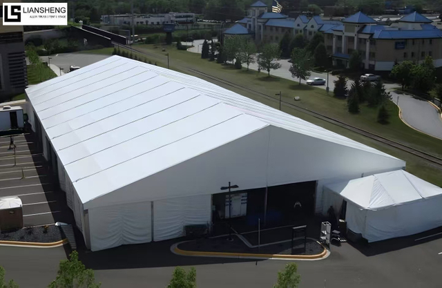 عالية الجودة سعر المصنع الألومنيوم الصناعية خيمة مستودع خيمة PVC خيمة تخزين كبيرة